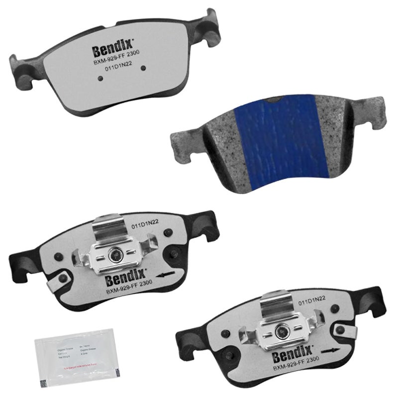 Bendix Fleet Metlok MKD2300FM Semi-Metallic Front Brake Pads for Ford Bronco Sport 2024-2021, Escape 2024-2020, Maverick 2024-2022, Lincoln Corsair 2024-2020 - Image 1